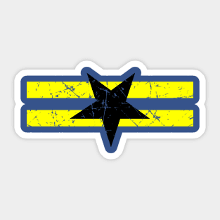 Distressed Indepence Flag Firefly Serenity Sticker